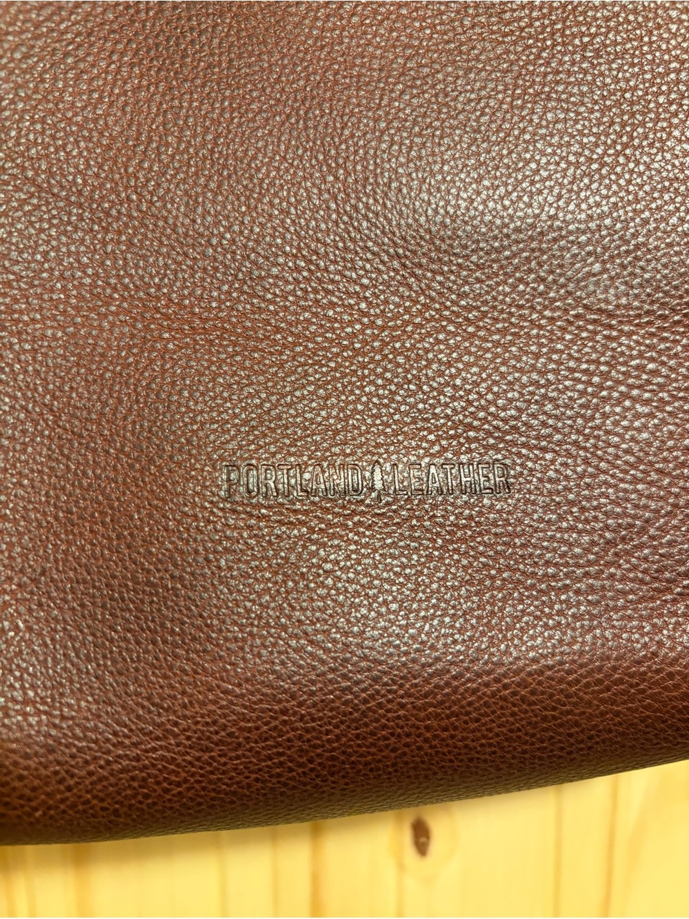Portland Leather Brown Leather Tote - Picture 6 of 10